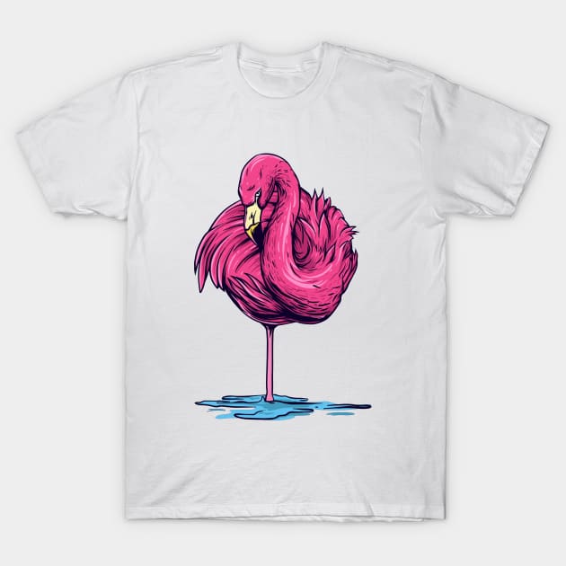 Flamingo T-Shirt by Mako Design 